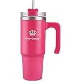 Juicy Couture Travel Style Fashion Water Bottle - Hot Pink - 31.5oz