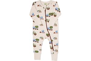 Parade Organic Signature Print '2-Way' Zip Romper - Long Sleeve