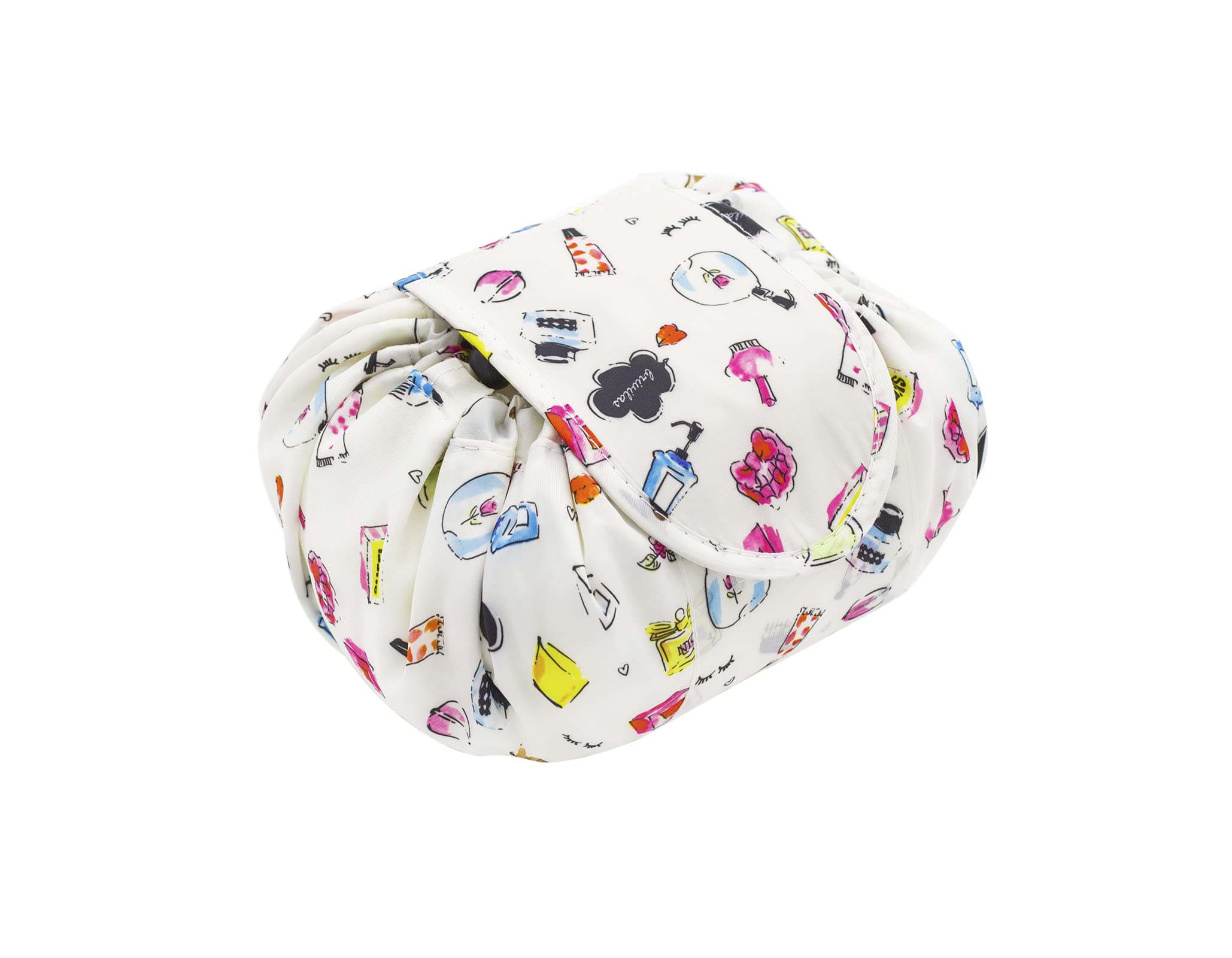 ONEGenug Lazy Drawstring Makeup Bag, Large Cosmetic Bag, One-Step Toiletry Organizer, Cosmetic Pouch