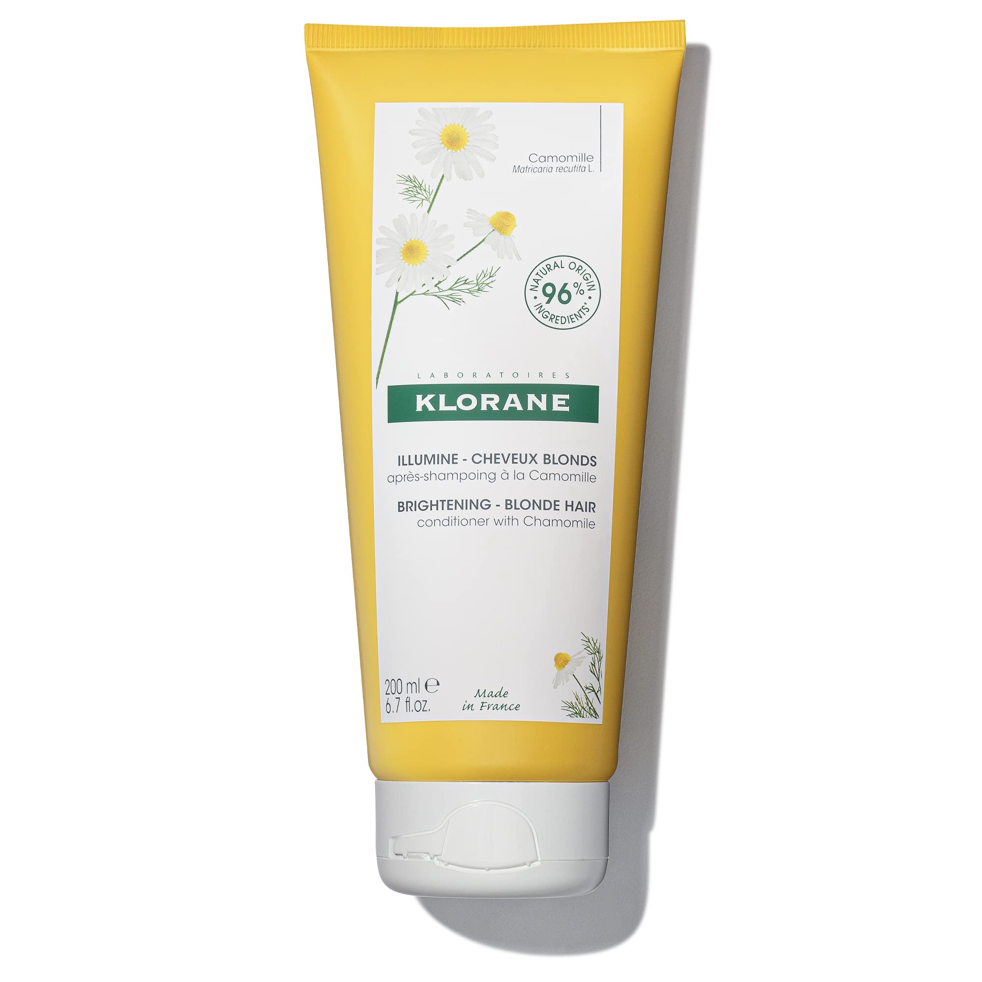 KLORANE Brightening Shampoo with Camomile for Blonde Hair, 1x 200ml bottle