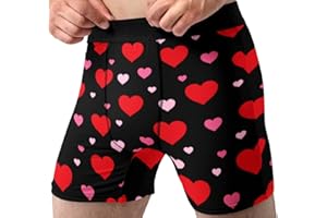 RANDOM STOCK APPAREL Mens Lipstick Kisses All Over Boxer Briefs Valentines Day Underwear