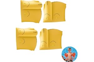4 PCS Inflatable Swim Arm Bands Swim Training Aids PVC Floater Sleeves Swimming Rings Armlets Floats Tube for Kids Toddlers a
