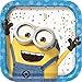Despicable Me Minion Theme Plates and Napkins Serves 16 with Birthday Candles