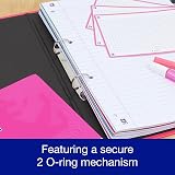 Oxford Premium A4 Ring Binder Pink 25mm Capacity Laminated Paper on Board view 3