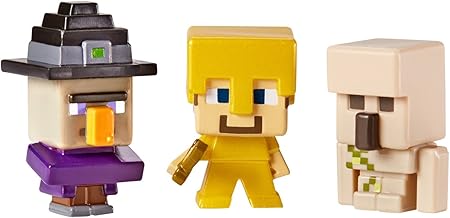 Amazon Minecraft マインクラフト魔女 アイアンスティーブ ゴーレム 3パックシリーズ 1フィギュア 並行輸入品 おもちゃ おもちゃ