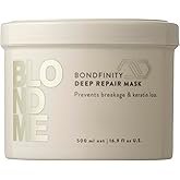 BlondMe Bondfinity Deep Repair Mask for Blonde Hair | Intensive Hair Treatment | Strengthens, Repairs, & Prevents Breakage | For Blonde, Lightened, & Grey Hair