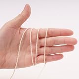 G2PLUS 50M White Cotton String Twine 2mm Craft Cord for Cooking DIY view 4