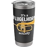Proud Flugelhorn Player in Brass Band A Funny Flugelhorn Stainless Steel Insulated Tumbler
