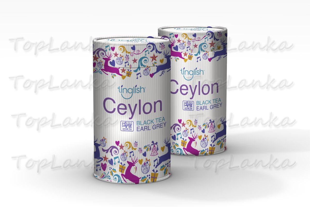 Pure Ceylon Earl Grey Black Tea, Loose Tea Leaves, Bergamot Flavor, 3.5 Oz