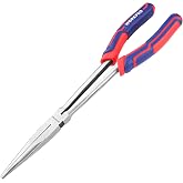 WORKPRO Premium 11&rdquo; Extra Long Needle Nose Pliers, Paper Clamp Precision, Heavy-Duty CRV Steel, Soft Grip
