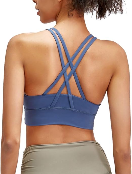 cross strap sports bra