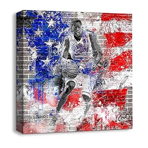 Canvas Wall Art Abstract Bricks Feature...