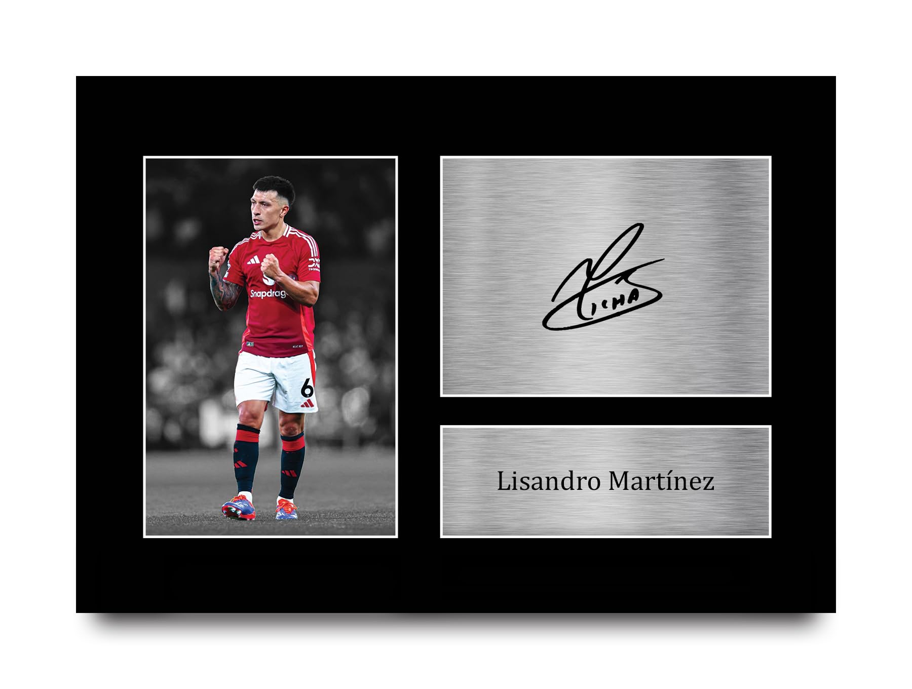 HWC Trading A4 Lisandro Martinez Gifts Printed Signed Autograph Picture for Football Fans and Supporters - A4