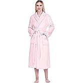 PAVILIA Robes For Women, Fleece Soft Fluffy Bathrobe, Plush Cozy Long Spa Robe