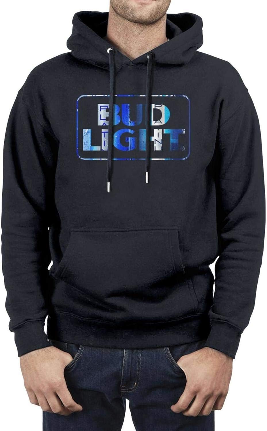 Mens Best Hoodies Bud-Light- Outdoor Sweatshirt Lightweight Graphic Cool Lined Trendy Sweaters 