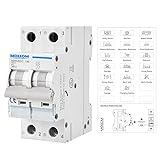 MOLLOM DC 2 Pole Miniature Circuit Breaker,400V