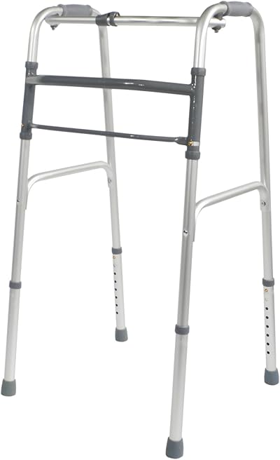Aidapt Adjustable Folding Aluminium Walking Frame Lightweight Anti Slip Feet