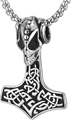 thor hammer necklace amazon