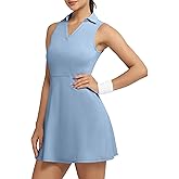 Fengbay Tennis Dress for Women,Golf Dresses with Built in Shorts with 4 Pockets for Sleeveless Athletic Workout Dress