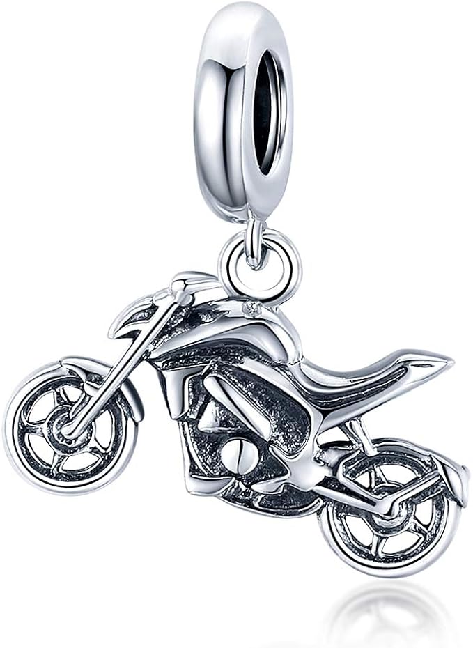 Motorcycle Charms fit for Pandora Bracelets 925 Sterling Silver Beads