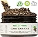 Deluge Coffee Scrub for Cellulite and Stretch Marks, Body Exfoliant and Hydrating Cellulite Treatment with Shea Butter, Coconut Oil and Dead Sea Salt Firms, Tones and Moisturizes Skin (8 oz)