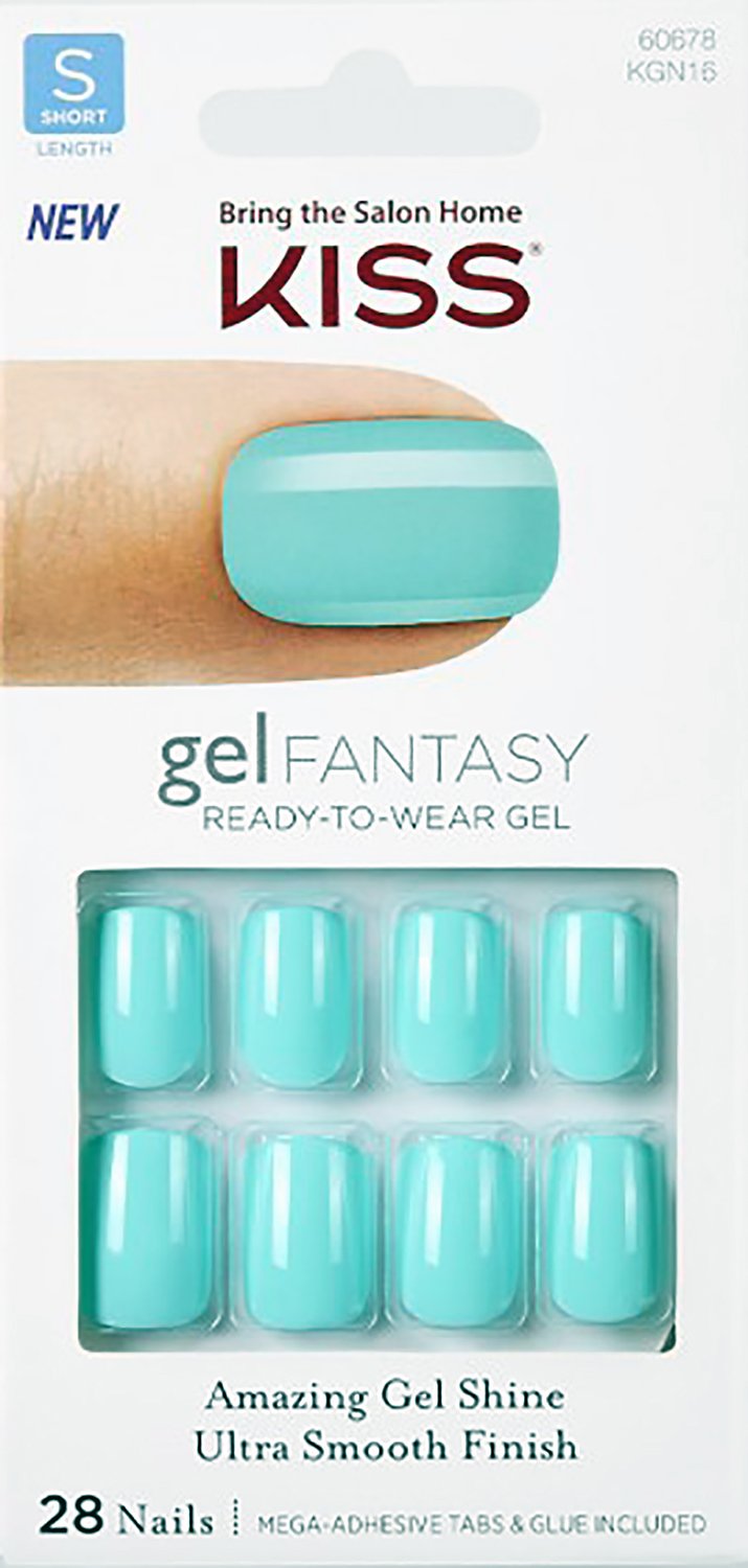 Kiss Nails GEL FANTASY "KGN09" (AB FAB) Short Design Nails