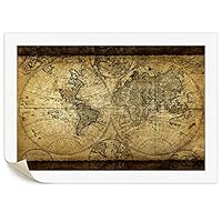 Donglin Art Modern Art The Retro World Map Oil Printing On Canvas - Canvas Wall Art - Landscape Oil Painting On Canvas- Home Decoration or Gifts (Frameless, 3624inch)