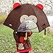 Skip Hop Zoo Little Kid and Toddler Umbrella, Multi Marshall Monkey