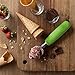 SUMO Stainless Steel Ice Cream Scoop With Ergonomic Handle - Sturdy, Dishwasher-Safe Scooper For Effortless Scooping and Serving Of Frozen Desserts, Comfortable Grip - Green