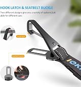 IOKHEIRA Dog Seat Belt Car Harness ISOFIX LATCH Safety Belt 50-80cm view 2