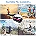 PYFK Running Belt Waist Pack - Adjustable Fanny Pouch for Runners Hands Free Workout - iPhone 13/14 Plus Hiking Gear Marathon for Men and Women (Black(Rose))