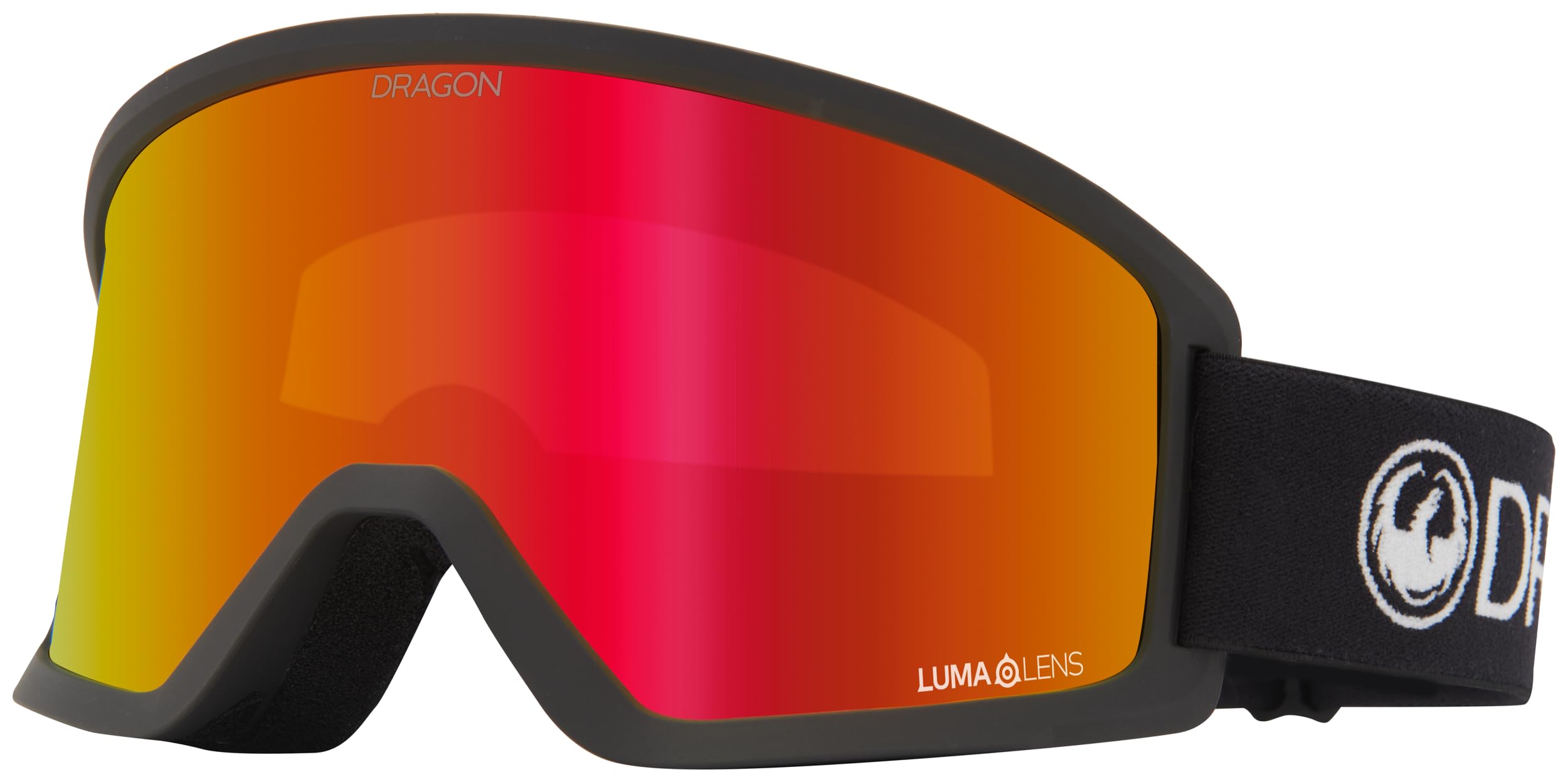 Dragon Unisex Adult Prescription Frames DX3 OTG - Black/Llredion with Lumalens Red Ion Lens