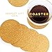 Kitchables Absorbent Cork (Circle) Best Coaster for Drinks in Office, Home, or Cottage, 1