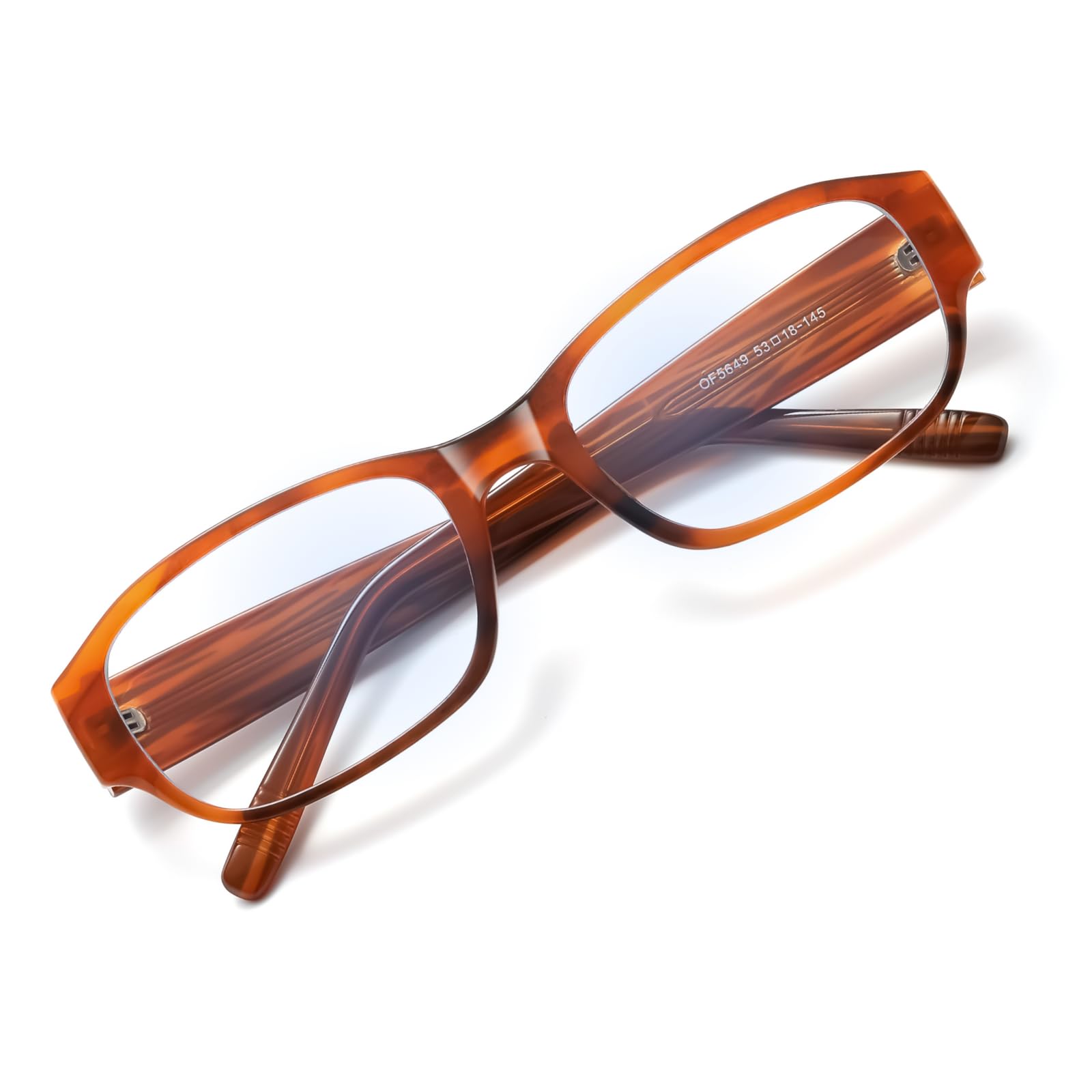 Photo 1 of BLENDME Oversized Hot Nerd Rectangle Blue Light Glasses for Woman Computer Gaming Office