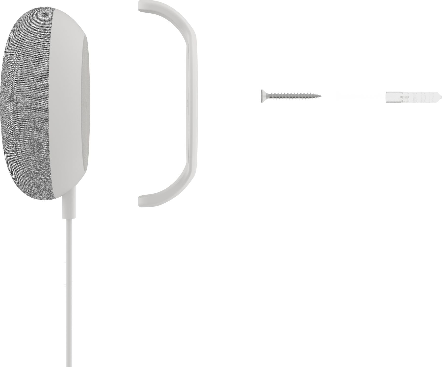 Incipio Secure Home Wall Mount Wandhalterung für Google Home Mini - weiß [Google zertifiziert I Einfache Montage] - GG-036-WHT