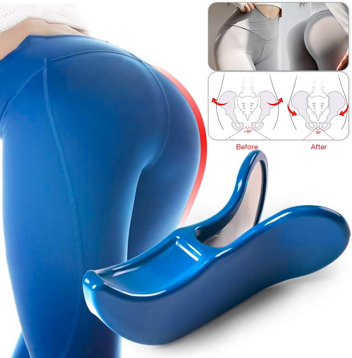 LVCHEN Hip Trainer Buttocks Lifting Pelvic Floor Muscle and Inner Thigh Trainer Hips Exerciser Bladder Control Device: Sports & Outdoors