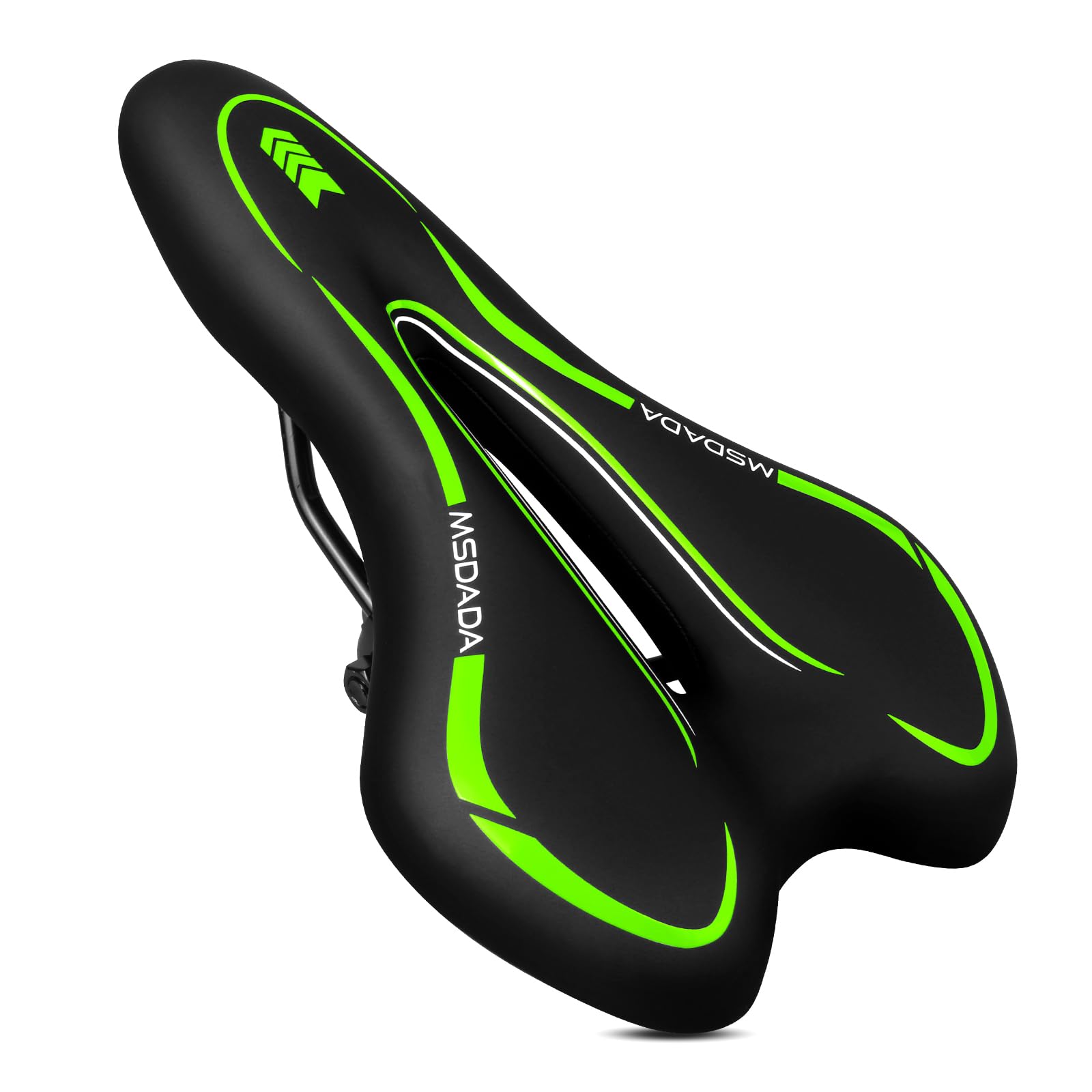 New Gel Bike Seat, MSDADA Comfortable Bike Saddle for Men & Women, Waterproof Gel Bicycle Saddles, Soft Bicycle Seat for BMX, Road Bike, Mountain Bikes, Push Bike, MTB, Exercise Bike, City Bikes