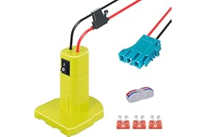 for Wheels Battery Adapter for Ryobi 18V Battery with Wire Harness Connector (for Peg-Perego)