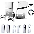 BracNova Wall Mount For PS5 Original, PS5 Slim, and PS5 Pro-Steel PS5 Wall Mount Kit With 2 Removable Controller Holder And Silicone Backrest-Mounts PlayStation 5 on a Wall by Your TV