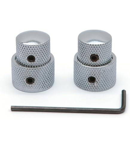 Amazon.com: Allparts Concentric Stacked Knobs Chrome fits