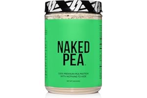 NAKED Nutrition Pea - Pea Protein Isolate - Plant Based, Vegetarian & Vegan Protein. Easy to Digest, Non-GMO, No Lactose, No Soy and Gluten Free - 15 Servings