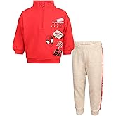 Magic Threadz Disney Clothes Baby Boys Quarter Zip Fleece Sweatshirt & Pants Set Mickey, Cars, Toy Story, Spiderman (12M-24M)