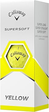 Callaway Supersoft Golf Ball 2023 Yellow Hyper Elastic SoftFast Core view 6