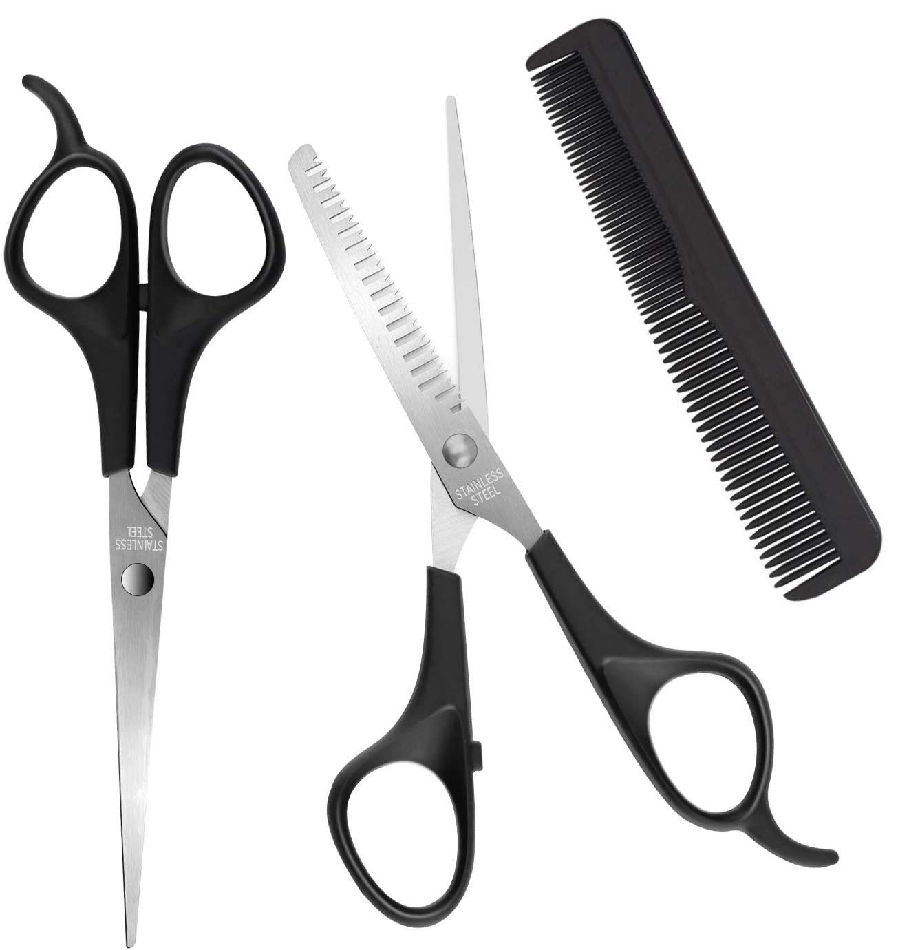 Hair Scissors Set Hairdresser Scissors Set Pet Shearing Scissors Thinning Barber Scissors,Hair Thinning Teeth Scissors Professional Barber Scissors for Hairdressers Barbers or Home Use,Stainless Steel