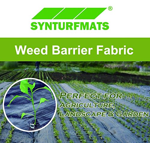 Synturfmats Weed Control Fabric - Heavy Duty Weed Barrier Landscape Fabric Membrane Ground Cover, UV Resistant (3.3'x328')
