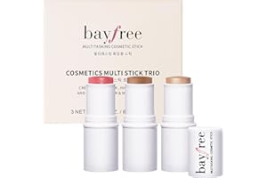 bayfree 3 PCS Makeup Cream Contour Stick Set, Highlighter Stick & Bronzer Stick & Blush Stick, Long Lasting, Natural Face Contour, Dewy & Matte Finish, Multi Stick Trio for All Skin