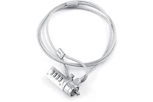 Security Computer Lock Cable Chain, Laptop Combination Lock, Chain Theft Deterrent 4 Digit Password Laptop Security Solution 