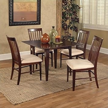 Amazon Com Atlantic Furniture Montreal 5 Piece Dining Set