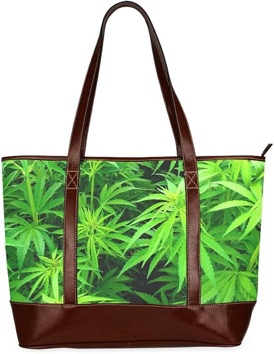 Young Cannabis Plants Carry Shoulder Bag Unique Handbags Large Capacity Printed Simple Shoulder