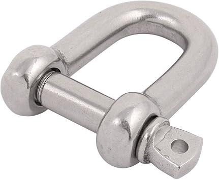 sourcing map Sujetador de cuerda alambre en forma D grillete con bloqueo en U de Rosca M16 de acero inoxidable 304: Amazon.es: Bricolaje y herramientas